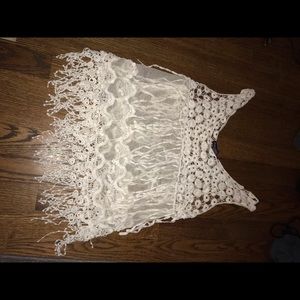 Mesh top or swimsuit cover